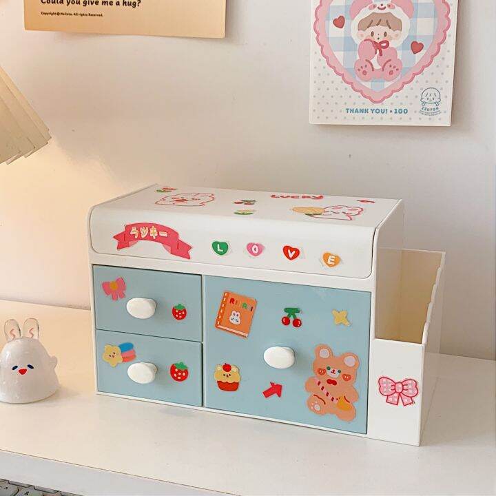 cod-cute-desktop-storage-box-plastic-drawer-office-home-makeup-student-finishing