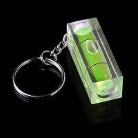 1 PC Mini Square Spirit Level Key Ring Key Chain Tool Gadget Fr Photo Wall Hanging Green Color