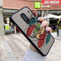 เคส JIUMOO สำหรับ Xiaomi Redmi โน๊ต4 Note 4x Note 4 Pro เคสการ์ตูนแบบเรียบง่ายลายแมวบางฝ้ากรอบแข็งกันแรงกระแทกนิ่มขอบซิลิโคนแฟชั่นเคสมือถือคลุมทั้งหมดป้องกันเลนส์กล้อง