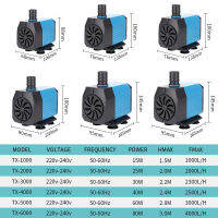 พิพิธภัณฑ์สัตว์น้ำอเนกประสงค์ปั๊มจุ่ม220-240โวลต์เงียบกรองไหลเวียนปั๊มระบายความร้อนด้วยน้ำปั๊มเครื่องปรับอากาศ