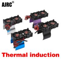 Rc Parts Motor Radiator For 1:10 Hsp Trx-4 Trx-6 Scx10 Rc 540 550 36mm Size Motor Radiator Thermal Induction Dual Cooling Fan