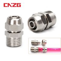 【YF】▬♟  Pneumatic Fast Fittings Fitting Joint Coupler 4mm 6mm 8mm 10mm 12mm Hose Tube M5 1/8 1/4 3/8 1/2 Male Thread