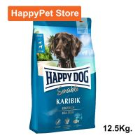 อาหารสุนัข Happy Dog Sensible Karibik Grain-Free อาหารสุนัขโต เนื้อปลาทะเลน้ำลึกและมันฝรั่ง 12.5กก. (1ถุง) Happy Dog Sensible Karibik Grain-Free with Sea Fish for Gourmet Dogs with Food Sensitivities