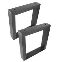 ❀♙✚ 2PCS Furniture Legs Table Desk Legs Brackets Steel Industrial Desk Leg for Home Iron Metal Table Desk Sofa Legs Random Color