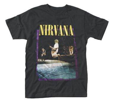 【New】 NIRVANA Stage Jump  men T-shirt