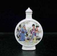 ❀ Pastel Ceramic Personages chicken Snuff bottles crafts statue