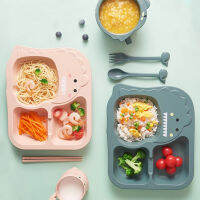 babymetime ชุดทานอาหารเด็ก 6 ชิ้น ทรงไดโนเสาร์ ถาด แก้ว ตะเกียบ ช้อน ส้อม