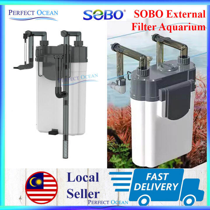 SOBO External Filter Aquarium Hang On Filters Penapis Senyap Pump 45