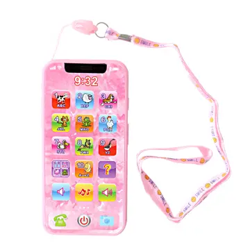 Educational Emulational Pink Phone Pretend Play Toys Girls Toy Gifts