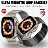 Magnetic Loop Bracelet Stainless steel Band For Apple Watch 8 ultra 7 6 se Strap 49mm 41mm 45mm 40mm 44mm For iWatch Series 4 5 Straps