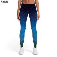 Summer Fashion Fitness Pants Leggings Womens Sexy Gothic Spandex Harajuku Ladies Space Sport Blue Women Leggings Galaxy KYKU