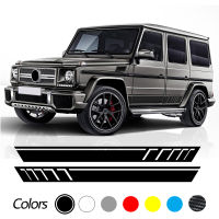 2pcs Car Side Body Sticker SUV Stripes Sport Decal Auto Tuning Accessories For Mercedes Benz G55 G63 AMG W463 G500 Class G350D