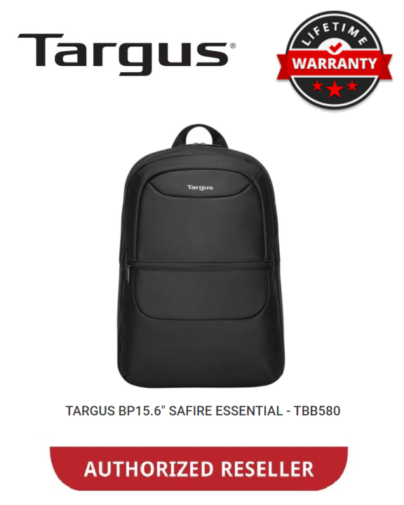 Targus 15.6" SAFIRE ESSENTIAL BACKPACK (BLACK) TGTBB580GL70 Lazada