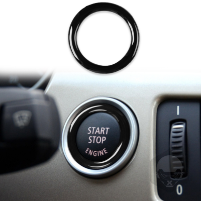 รถเครื่องยนต์ One Start Stop Push ปุ่มจุดระเบิด Key Circle สติกเกอร์ Trim Decal สำหรับ BMW 3 Series E90 E92 E93 320i Z4
