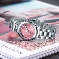 （A Decent035）CHRONOS WomenRhinestone สแตนเลสสตีลนาฬิกาสุภาพสตรี BusinessQuartz Movement Relogio Feminino CH23