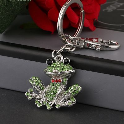 【YF】☍  2020 Tinykenro new hot style cute fashion rhinestone green sitting frog bag purse keychain