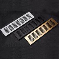 4Pcs Aluminum 80mm Rectangle Air Vent Perforated Sheet Web Plate Ventilation Grille For Closet Shoe cupboard Decorative cover Hand Tool Parts  Accesso