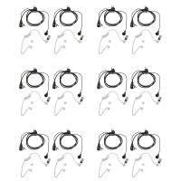 12 Pack Fbi Style 2Pin Covert Acoustic Tube Earpiece Ptt Headset for Motorola 2 Ways Radio GP88S GP300 GP68 GP2000 GP88