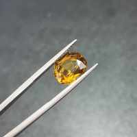 พลอยซิทริน(Citrine)  ทรงสี่เหลี่ยม หนัก4.88 กะรัต ขนาด9X11X6.7 mm. พลอยแท้ 100% เนื้อดี ราคาถูก มีของแถมทุกออเดอร์