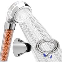 Zhangji Bathroom SPA Shower Head With Anion Filter Ball High-Pressure Health Massage Shower Water Saving &amp; Filtering Impurities Showerheads