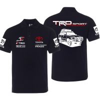 High quality stock TOYOTA short-sleeved RAV4 LAND CRUISER PRADO FJ CRUISER FT-86 outdoor off-road driving POLO shirt T-shirt racing suit