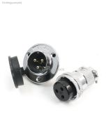 ▪ DF25/GX25-3 3-Pin 25mm Screw Metal Panel Waterproof Aviation Plug Connector