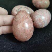 คริสตัลธรรมชาติ Rhodonite ไข่อัญมณี roaki helabuang ขัด paisbergite คริสตัลอัญมณีตกแต่งบ้าน1pcs