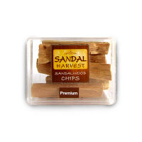 SandalHarvest Sandalwood Chips [Premium] 100% Fragrant Wood, No Fragrance, Color and Chemical Added 50 g.