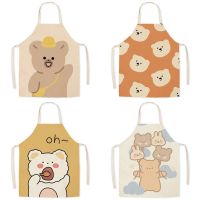 【CW】 1PCS Pattern Print Apron Sleeveless Women  39;s Cleaning Accessories Bib