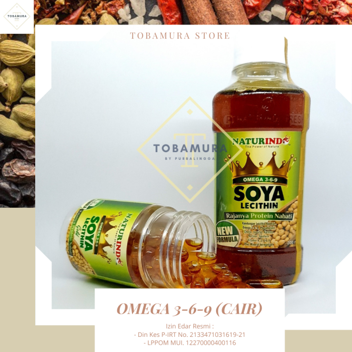 Omega 369 SOYA LECITHIN (Cair) New Formula NATURINDO . Lazada