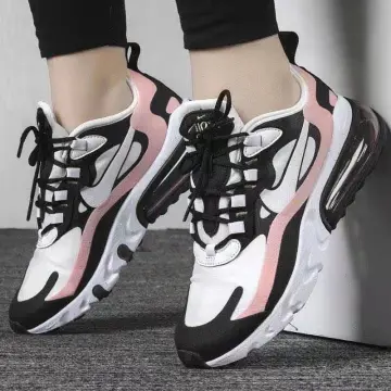 Women Nike Air Max 270 React AT6174-005 Black Pink White