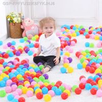 ✉Bola De Plástico Macio Do Oceano Bola Colorida Piscina Água Playground Ao Ar Livre Tendas Brinquedos 50ชิ้น60ชิ้น100ชิ้น