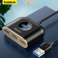 ▤✽ Baseus USB HUB USB3.0 to USB3.0x1 USB2.0x3 for MacBook Pro Air 2020 USB 2.0 HUB LED USB Splitter for PC Computer Accessories