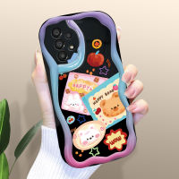 PMP เคสใหม่ปลอกสำหรับ Samsung กาแล็คซี่ A31 A32 A33 5G A34 5G A51 A50S A50ลายหมีน่ารักเคสเนื้อครีมเคสโทรศัพท์เคสซิลิโคนแบบนิ่มขอบลอน