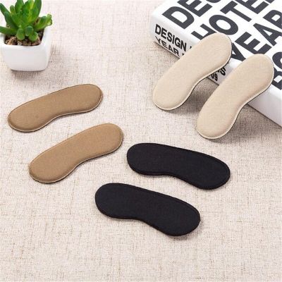 1Pair 3 Colors Elastic Heel Liner Sticky Sponge Inserts Silicone Heel Protector Pad Cushions For Shoes Inserts Insole High Heels Shoes Accessories