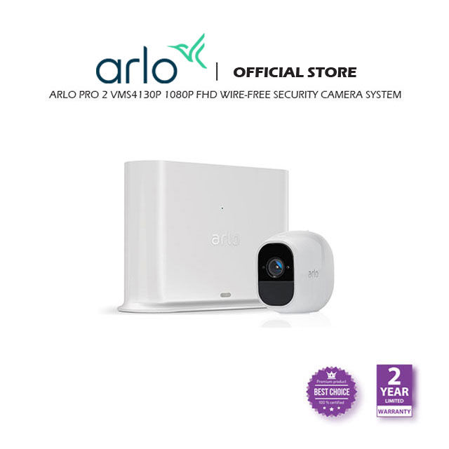 Uredelighed hvor ofte bred Arlo Pro 2 1080p FHD Wire-Free Security Camera Systems VMS4130P | Lazada