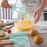 1pc Silicone Egg Beater Kitchen Accessories Manual Handmade Egg Whisk Cream Foam Maker Milk Coffee Egg Stirring Tools