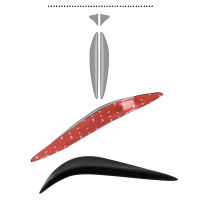 2ชิ้นรถจัดแต่งทรงผมสากลยางรถยนต์กันชนมุมป้องกันสติ๊กเกอร์ยามบัฟเฟอร์ตัดปั้นป้องกันรอยขีดข่วนแถบป้องกัน