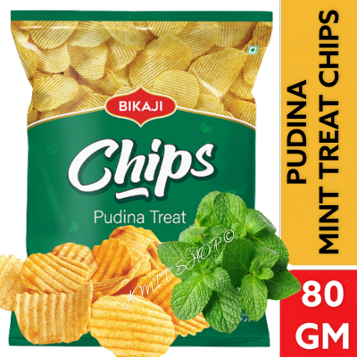 Bikaji Pudina Treat Chips 80g.