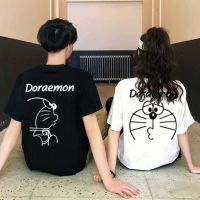 COD DSFERTRETRE Doraemon couple short sleeve T-shirt summer short sleeve T-shirt womens clothing