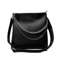 Xiuya Casual Womens Shoulder Bag Fashion 2021 New Solid Female Briefcase Big Capacity Tote Bags Large Womens Handbags With Chain