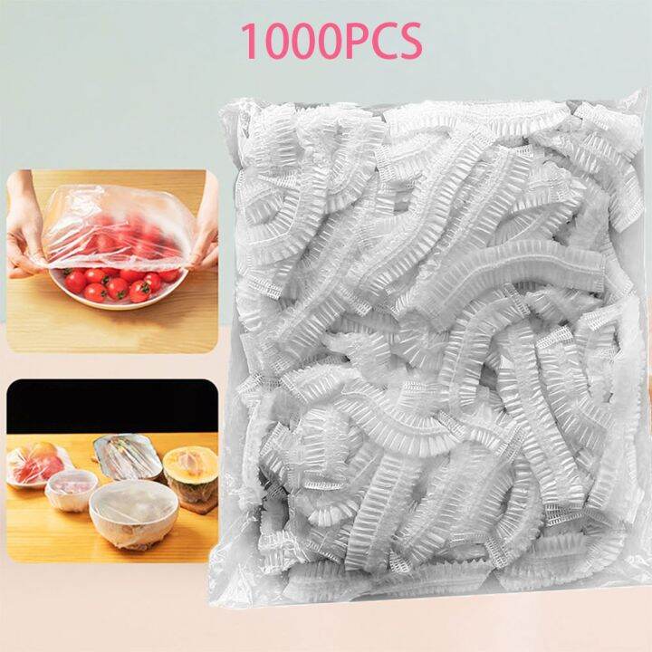 disposable-food-cover-reusable-elastic-plastic-wrap-shoe-cover-shower-headgear-bowls-caps-kitchen-food-fresh-saver-bag-dust