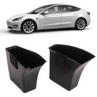 2 ชิ้นประตูรถกล่องเก็บ Anti Deformation ABS ทดแทนสำหรับ Tesla รุ่น 3 Y