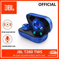 【บางกอกสปอต】JBL_T280 TWS หูฟังบลูทู ธ ไร้สายทรูหูฟังสเตอริโอเพลงหูฟัง IPX5 กันน้ำกีฬาวิ่งหูฟัง