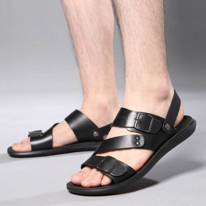 mens-summer-shoes-casual-comfort-open-toe-flat-sandals-soft-beach-shoes-mens-shoes-mens-sandals-solid-leather