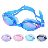 Adult Swimming Glasses Colorful Electroplated Adjustable Swim Goggles Hd Soft Glue Swimming Equipm Wholesale Price Goggles