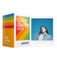 Polaroid Instant Film Color Go Film 16 sheets ฟิล์มสีโพลารอยด์ไป16แผ่นฟิล์มแพ็คคู่กรอบสีขาวและดำสำหรับกล้อง Go Instax Polaroid ไปออโต้โฟกัสเป็นไปไม่ได้