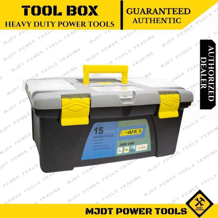 SunAMES Plastic Tool Box, Portable Tool Box Plastic Toolbox with