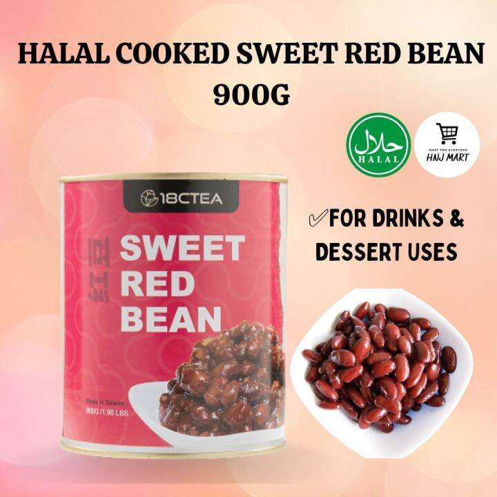 Halal Cooked Sweet Red Bean Can 900g Halal Canned Red Bean Halal Red