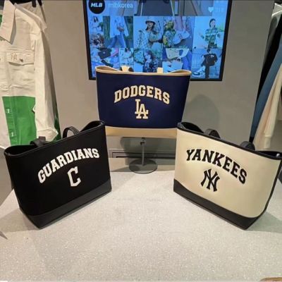 MLBˉ Official NY new NY large letter casual all-match portable horizontal version tote bag commuter tote bag